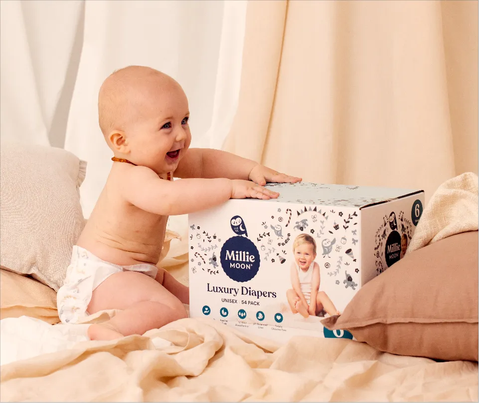 Millie Moon Luxury Diapers Size 2 - 96ct : Target